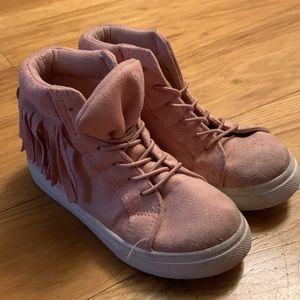 JustFab high top kids sneakers